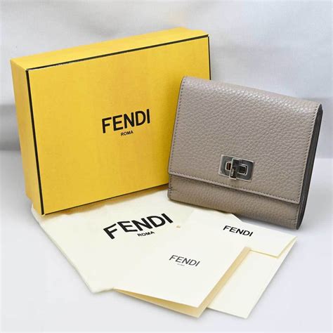 fendi men's bifold wallet|Fendi peekaboo wallet.